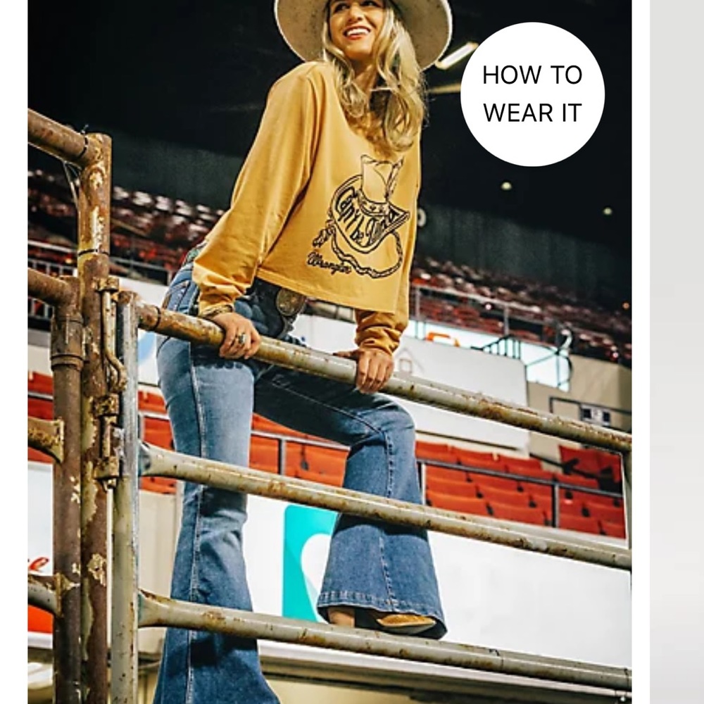 Wrangler retro bell bottoms 32x34